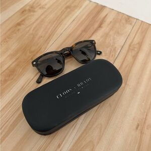 CLOOS & BRADY Tortoiseshell Sunglasses with Black Case